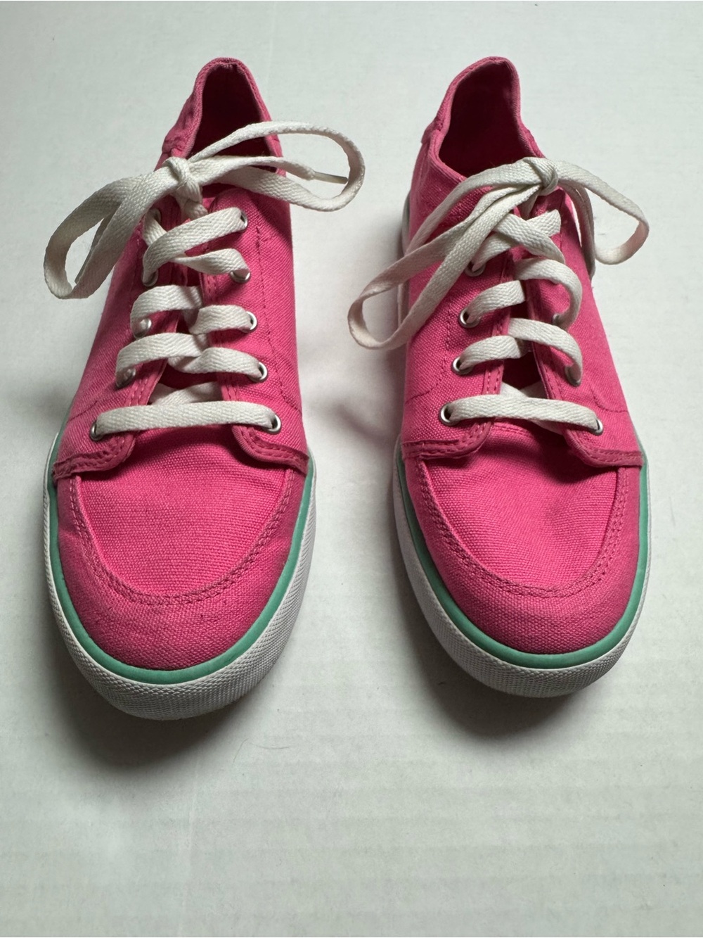 Women's Lacoste Sport Canvas Casual Sneakers In Pink US Size: 8.5